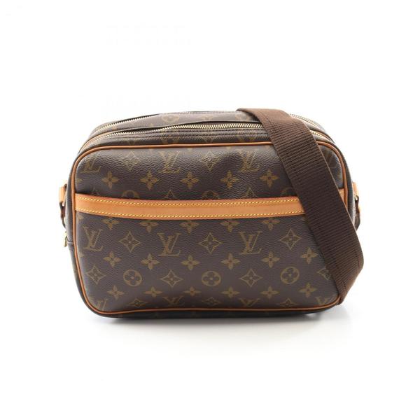 LOUIS VUITTON Brown Monogram Leather Shoulder Bag - Picture 1 of 9